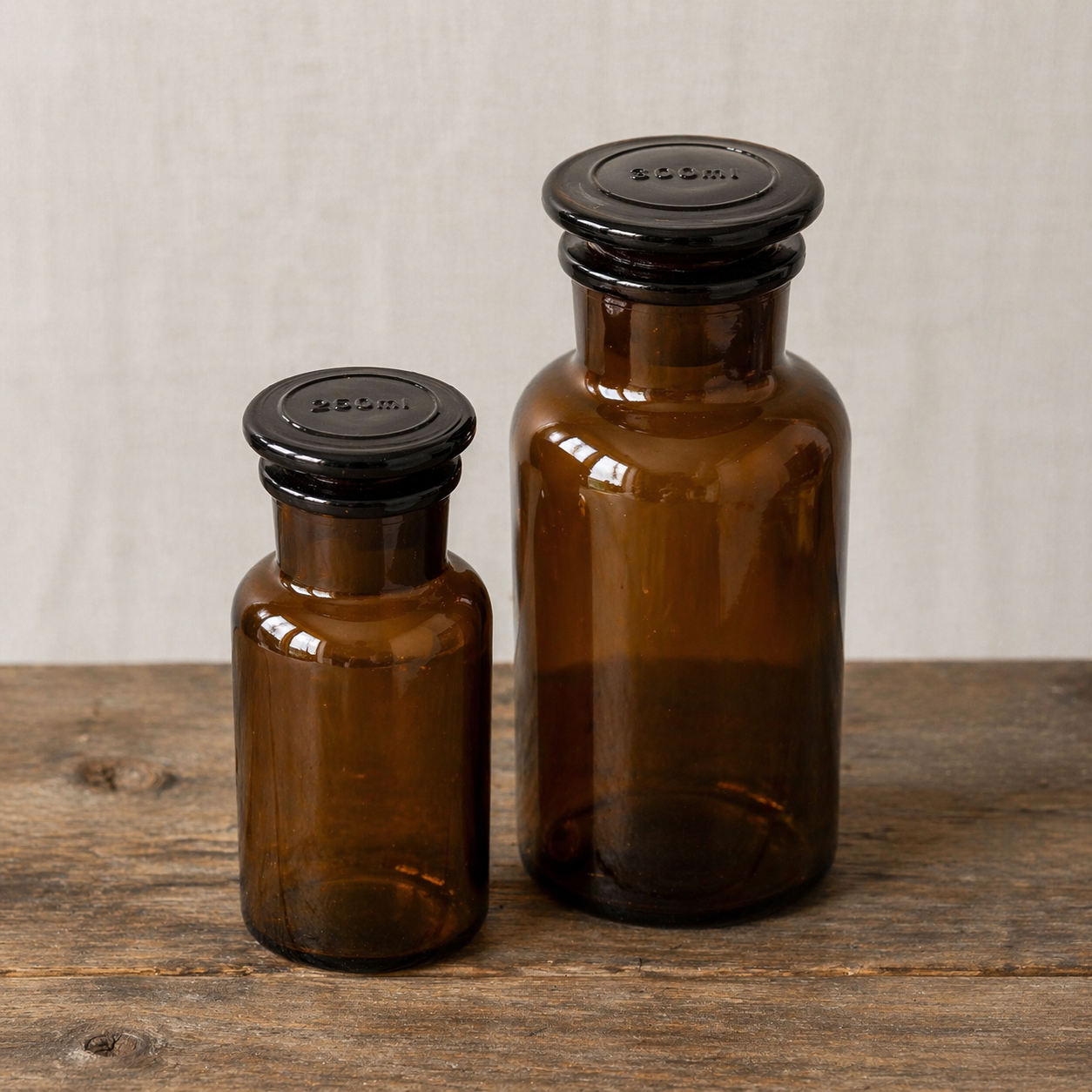 Collected Amber Apothecary Jar