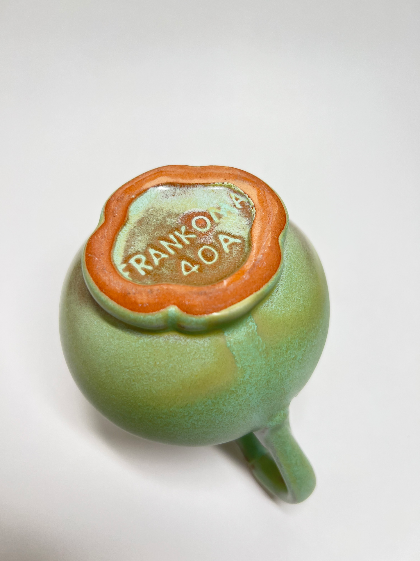 Frankoma Pottery Pitcher Tall: Vintage Prairie Green Glaze, Mid-Century Modern
