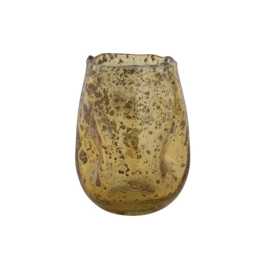 Collected Seeded Glass Votive Holder