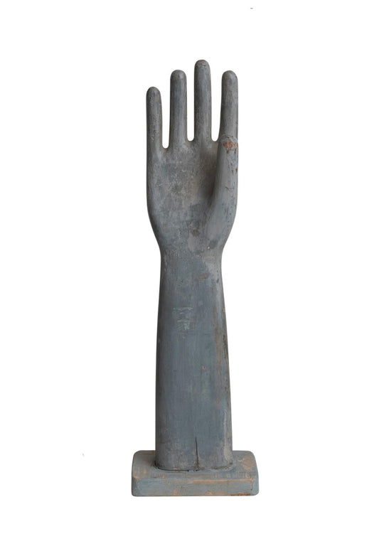 Found Wood Glove Mould on Stand