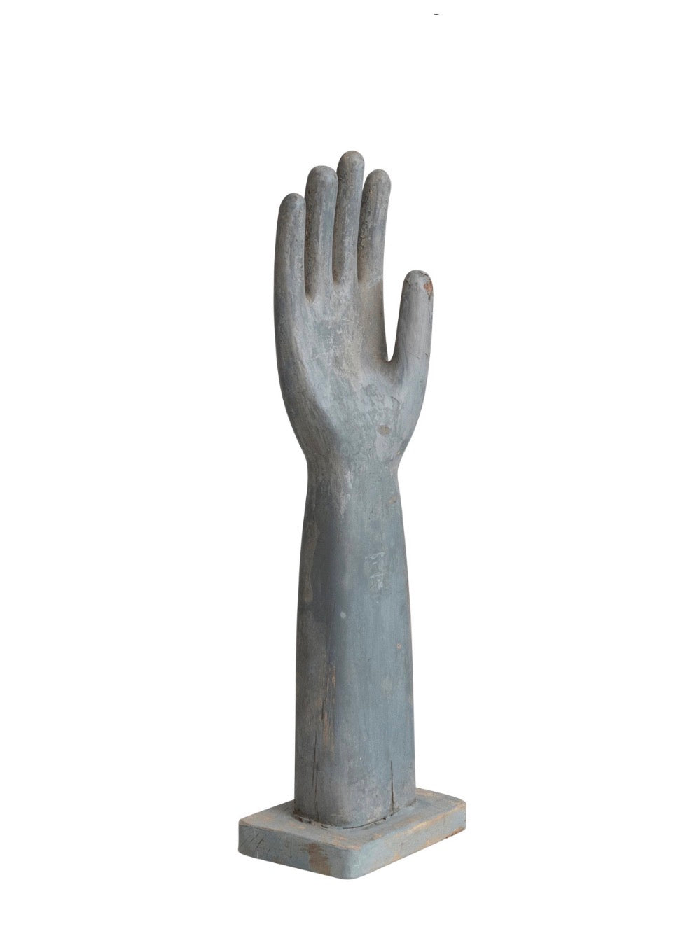 Found Wood Glove Mould on Stand