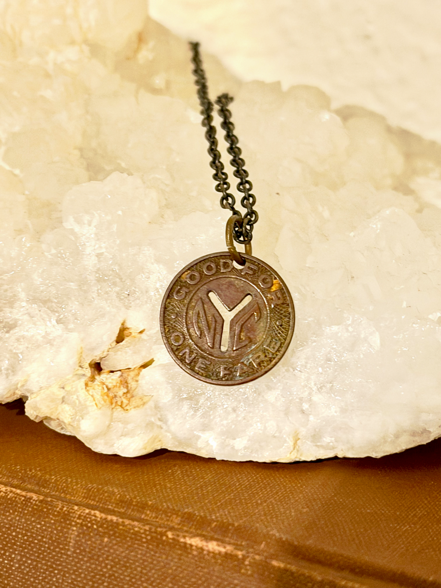 Vintage NYC Token Necklace