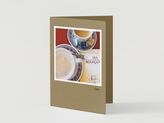 Handmade Photo Greeting Cards: 'Cafe' Art Note Cards