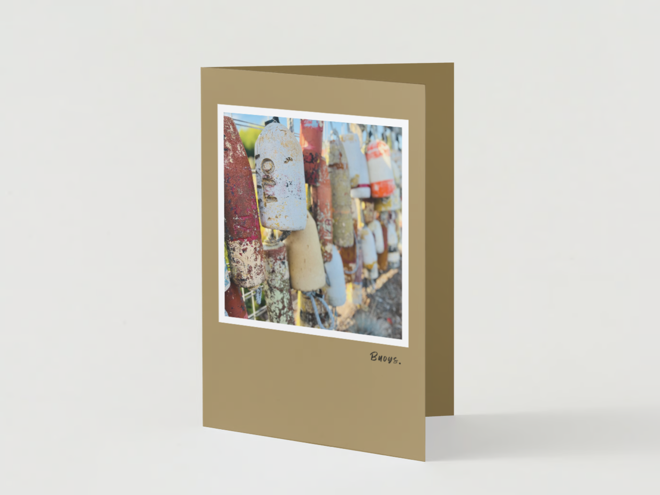 Handmade Photo Greeting Cards: 'Buoys' Art Note Cards