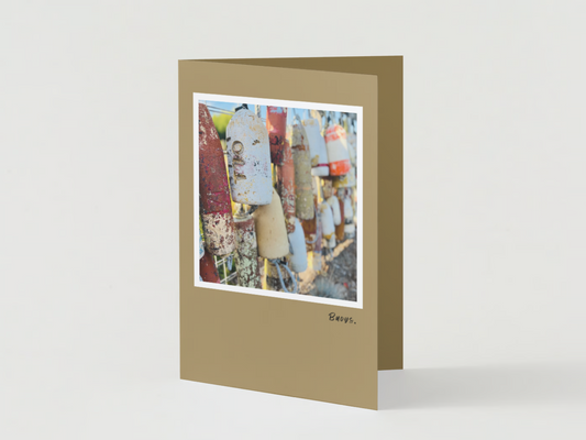 Handmade Photo Greeting Cards: 'Buoys' Art Note Cards