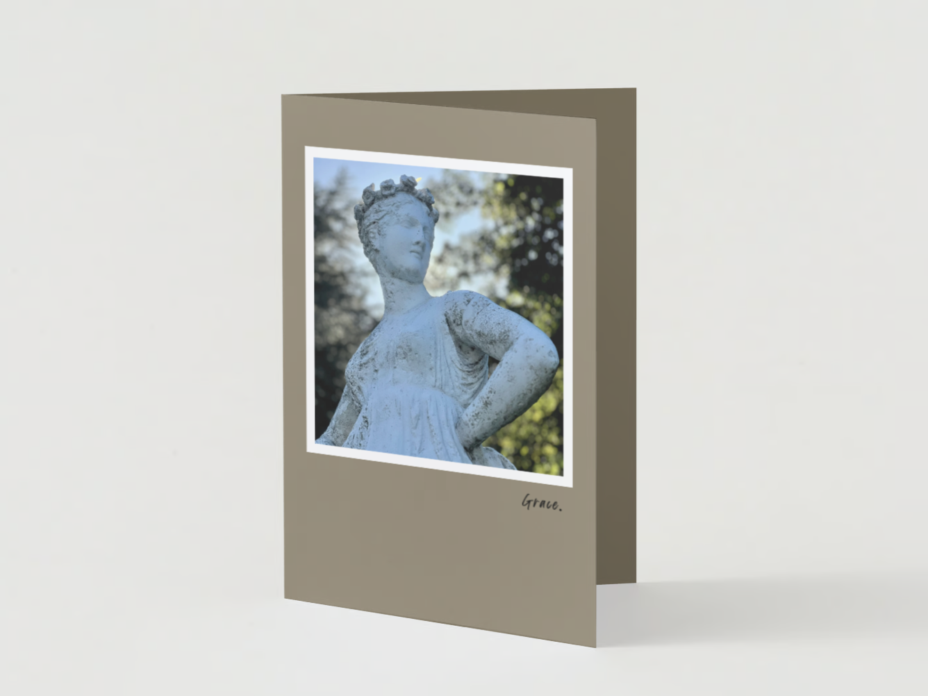 Handmade Photo Greeting Cards: 'Grace' Art Note Cards