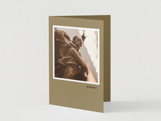 Handmade Photo Greeting Cards: 'Gladiator' Art Note Cards