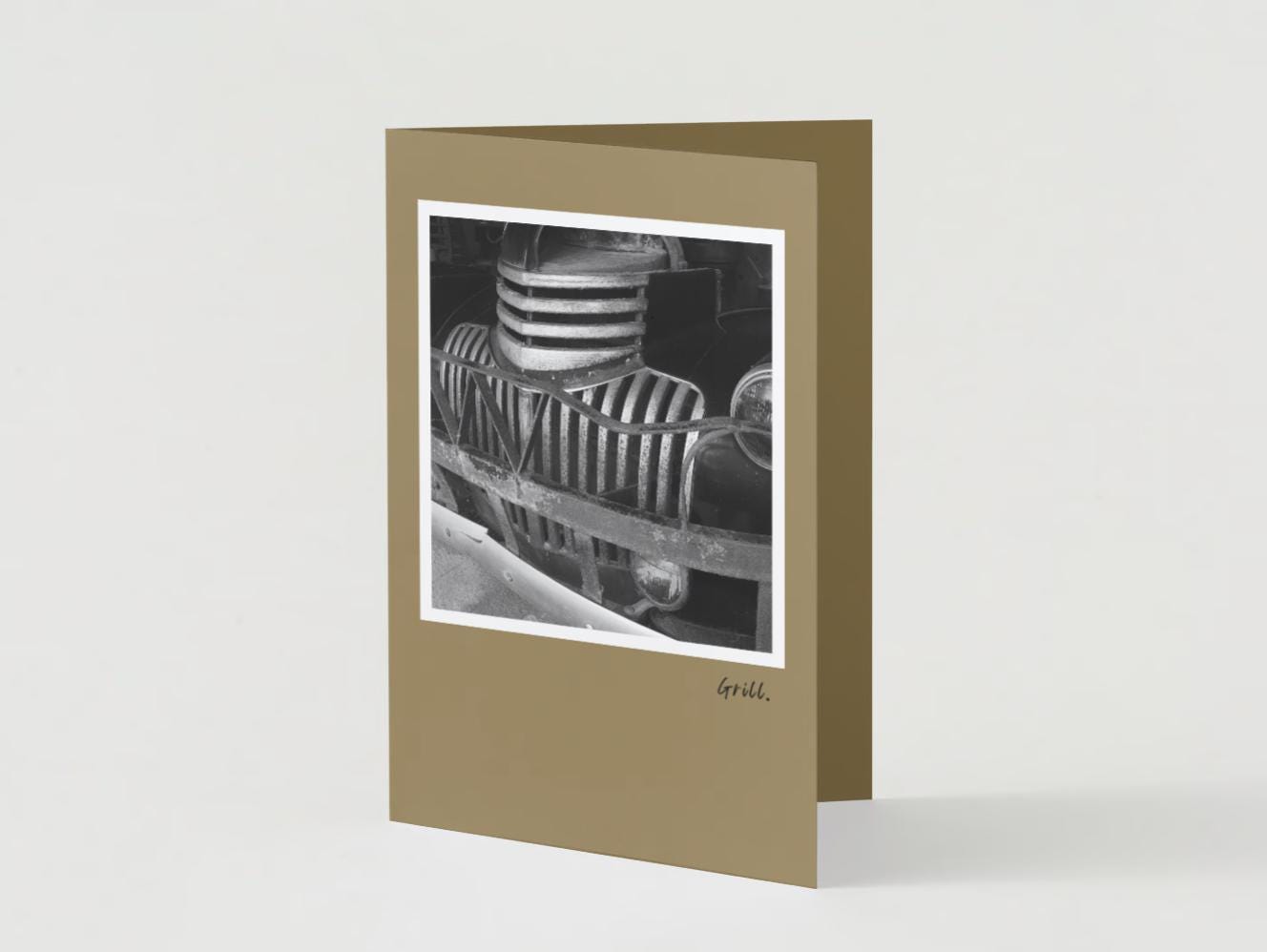 Handmade Photo Greeting Cards: 'Grill' Art Note Cards