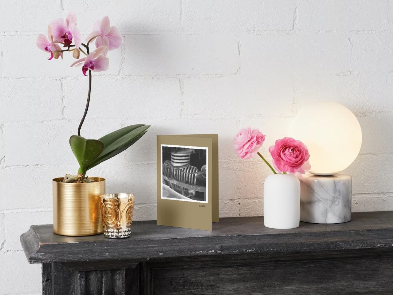 Handmade Photo Greeting Cards: 'Grill' Art Note Cards